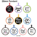 10pcs/lot  words   glass  picture printing products of various sizes  Fridge magnet cabochon