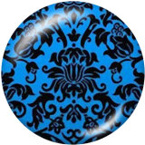 20MM  pattern   Pretty  Print   glass  snaps buttons