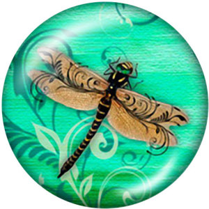 20MM  Butterfly  Nana  Dog  Lover   Print   glass  snaps buttons