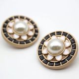 20MM design Heart LOVE metal snap Golden  Plated with Rhinestone snap button