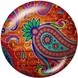 20MM  pattern   Pretty  Print   glass  snaps buttons