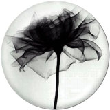 20MM  Dance  love   Print   glass  snaps buttons