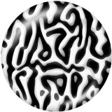 20MM  Dance  love   Print   glass  snaps buttons