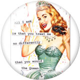 20MM  Christmas   Print   glass  snaps buttons