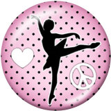 20MM  Butterfly  Faith  love  Print   glass  snaps buttons