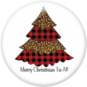20MM  Christmas    Print   glass  snaps buttonsgirl