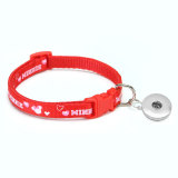 Pet Patch Bell Collar Cat Dog Collar Collar Collar Collar Cat Head Collar Small Dog fit  1 18&20MM snap buttom snap jewelry