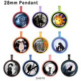 10pcs/lot  Cat  glass picture printing products of various sizes  Fridge magnet cabochon