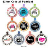 10pcs/lot  Car   glass picture printing products of various sizes  Fridge magnet cabochon
