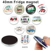 10pcs/lot  Happy  Car  campei  glass picture printing products of various sizes  Fridge magnet cabochon