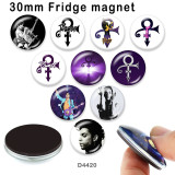 10pcs/lot   Famous music  glass picture printing products of various sizes  Fridge magnet cabochon
