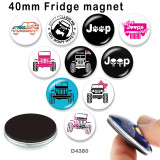 10pcs/lot  Car   glass picture printing products of various sizes  Fridge magnet cabochon
