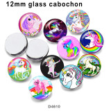 10pcs/lot  Unicorn  glass picture printing products of various sizes  Fridge magnet cabochon
