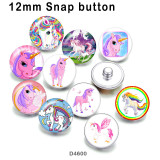 10pcs/lot  Unicorn  glass picture printing products of various sizes  Fridge magnet cabochon