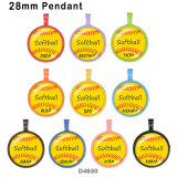 10pcs/lot  MOM  MIiMi  NaNa  glass picture printing products of various sizes  Fridge magnet cabochon