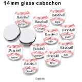 10pcs/lot  MOM  MIiMi  NaNa  glass picture printing products of various sizes  Fridge magnet cabochon