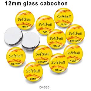 10pcs/lot  MOM  MIiMi  NaNa  glass picture printing products of various sizes  Fridge magnet cabochon