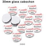 10pcs/lot  MOM  MIiMi  NaNa  glass picture printing products of various sizes  Fridge magnet cabochon
