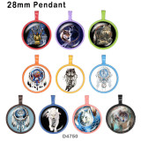 10pcs/lot   Dreamcatcher  wolf  glass picture printing products of various sizes  Fridge magnet cabochon