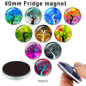 10pcs/lot  tree of life  glass picture printing products of various sizes  Fridge magnet cabochon