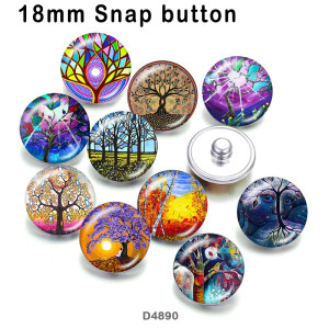 10pcs/lot  tree of life  glass picture printing products of various sizes  Fridge magnet cabochon