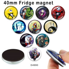 10pcs/lot  Halloween   glass picture printing products of various sizes  Fridge magnet cabochon