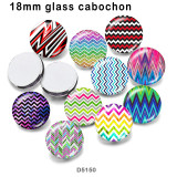 10pcs/lot color  pattern  glass picture printing products of various sizes  Fridge magnet cabochon