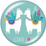 20MM  MOM Like  Butterfly Print   glass  snaps buttons
