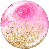 20MM  Pretty  Pattern  Print   glass  snaps buttons Beach Ocean