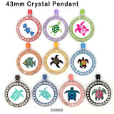 10pcs/lot  sea turtle  glass picture printing products of various sizes  Fridge magnet cabochon