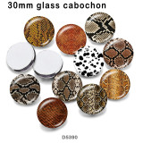 10pcs/lot  pattern  glass picture printing products of various sizes  Fridge magnet cabochon