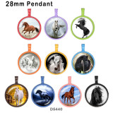 10pcs/lot  Horse  glass picture printing products of various sizes  Fridge magnet cabochon