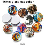 10pcs/lot  Horse  glass picture printing products of various sizes  Fridge magnet cabochon