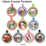 10pcs/lot  Christmas  Cat Dog  glass picture printing products of various sizes  Fridge magnet cabochon