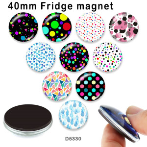10pcs/lot  pattern  glass picture printing products of various sizes  Fridge magnet cabochon
