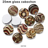 10pcs/lot  pattern  glass picture printing products of various sizes  Fridge magnet cabochon