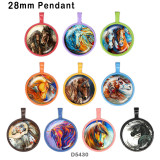 10pcs/lot  Horse  glass picture printing products of various sizes  Fridge magnet cabochon