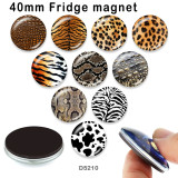 10pcs/lot  pattern  glass picture printing products of various sizes  Fridge magnet cabochon
