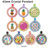 10pcs/lot  pineapple  glass picture printing products of various sizes  Fridge magnet cabochon