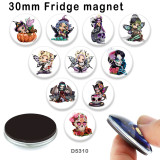 10pcs/lot  Butterfly  Elves  glass picture printing products of various sizes  Fridge magnet cabochon