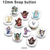 10pcs/lot  Butterfly  Elves  glass picture printing products of various sizes  Fridge magnet cabochon