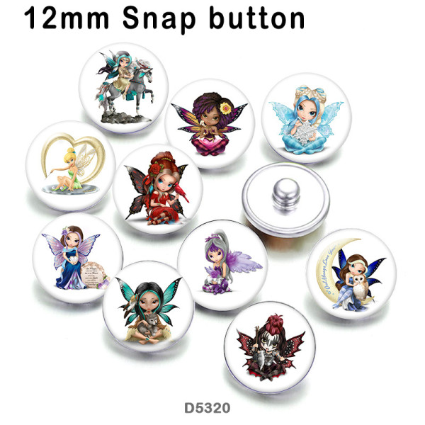 10pcs/lot  Butterfly  Elves  glass picture printing products of various sizes  Fridge magnet cabochon