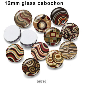 10pcs/lot  pattern  glass picture printing products of various sizes  Fridge magnet cabochon
