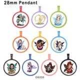 10pcs/lot  Butterfly  Elves  glass picture printing products of various sizes  Fridge magnet cabochon