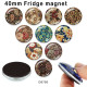 10pcs/lot  pattern  glass picture printing products of various sizes  Fridge magnet cabochon