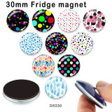 10pcs/lot  pattern  glass picture printing products of various sizes  Fridge magnet cabochon