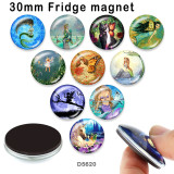 10pcs/lot  Elves  glass picture printing products of various sizes  Fridge magnet cabochon