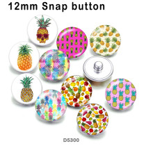 10pcs/lot  pineapple  glass picture printing products of various sizes  Fridge magnet cabochon