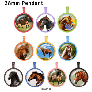 10pcs/lot  Horse  glass picture printing products of various sizes  Fridge magnet cabochon