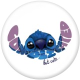 20MM  Cartoon Ohana   Print   glass  snaps buttons